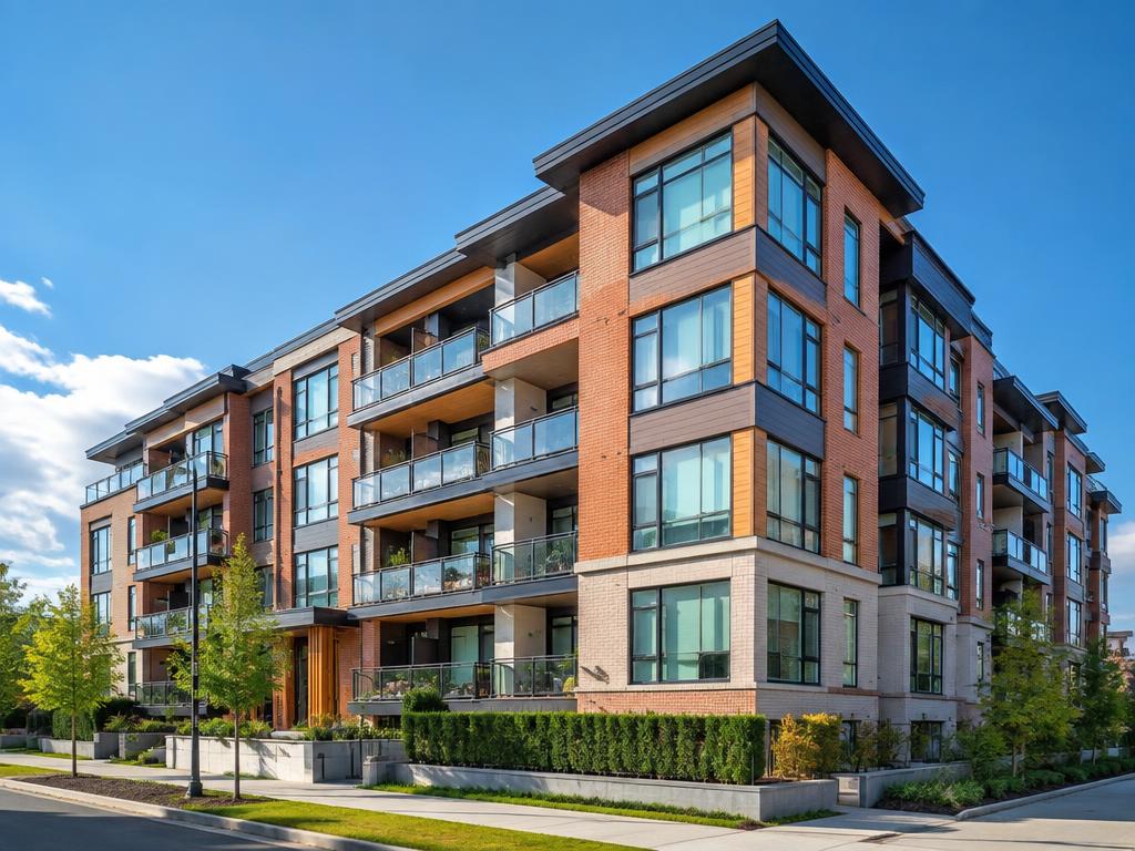Condominium building exterior in North Texas